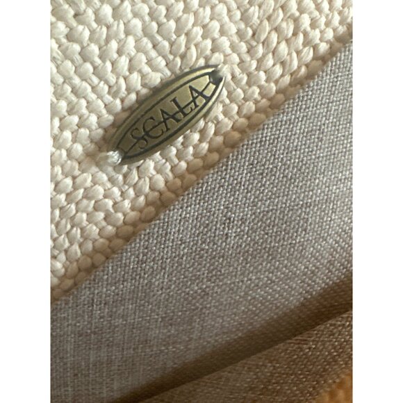 Scala Natural Beige Split Back Bow Detail One Size - Picture 4 of 6